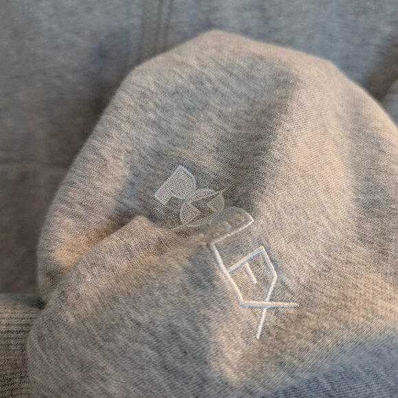 Popflex Zip Cloud Hoodie S/M in Heather Gray - Picture 4 of 6